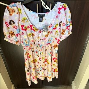 Hot Topic Multicolor Animal Print Dress